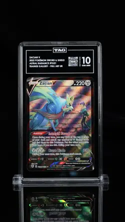 Pokemon Zacian V TG21/TG30 Swsh10: Astral Radiance Trainer Gallery Holo TAG 10 - Image 1
