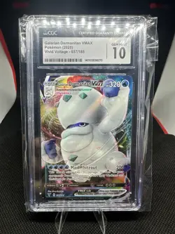 Pokemon Galarian Darmanitan VMAX 037/185 2020 Vivid Voltage Holo CGC 10 Gem Mint - Image 1