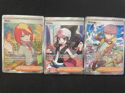 Pokemon Full Art Trainer Lot (Mela, Hilda, Ortega) Secret Rare NM/M - Image 2