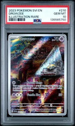2023 POKEMON SVI EN-SCARLET & VIOLET ILLUSTRATION RARE #210 DROWZEE PSA 10 - Image 1