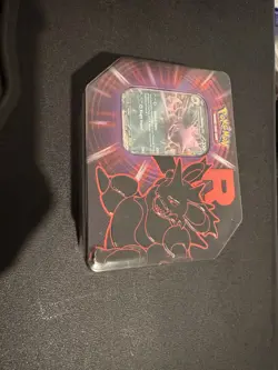 Pokemon Team Rocket Factory Sealed Tin Box- Nidoking Ex - 5 booster packs - Image 1