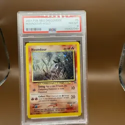PSA 8 - Houndour 5/75 Neo Discovery Holo - Pokemon - Image 1