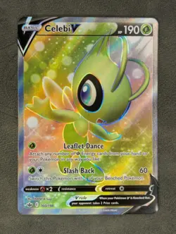Celebi V (Full Art) 160/198 Pokemon TCG Ultra Rare Chilling Reign Near Mint - Image 3