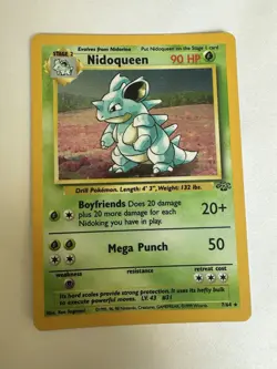 Pokemon TCG Nidoqueen Jungle 7/64 Holo Unlimited Holo Rare - Image 1