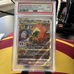Pokemon Charizard VSTAR Ultra-Premium Coll. Full Alt Art Promo SWSH262 PSA 9 - Image 1