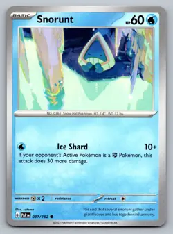 Pokemon TCG SV04: Paradox Rift Snorunt 037/182 - Image 1