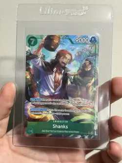 One Piece English OP14-027 Shanks R Alt Art The Azure Sea's Seven - Image 1