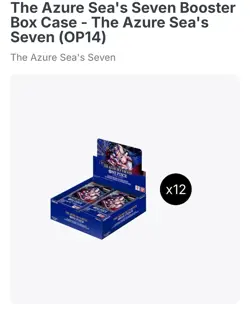 One Piece TCG The Azure Sea’s Seven Booster Case New Factory Sealed OP-14 - Image 1