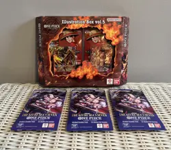 BANDAI ONE PIECE TCG LOT of 4 Items - 1X Illustration BOX VOL 5 and 3X Boosters - Image 2