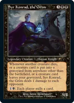 Syr Konrad, the Grim (Retro Frame) -Foil Near Mint MTG Promos: WPN and Gateway - Image 1