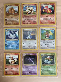 Pokemon Base Set Unlimited 84 Card Lot - Image 1