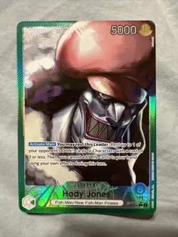 Hody Jones Leader Alt Art OP06-020 One Piece Card Game Wings Of The Captain Mint - Image 1