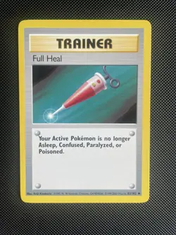 Pokemon Base Set 4th Print Card Full Heal 82/102 WOTC 1999-2000 NM/LP - Image 1