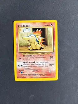 Pokemon TCG Cyndaquil Neo Genesis Card 57/111 Regular Common Non Holo - NM - Image 1