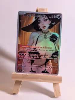 Pokemon Waifu Lady Dimitrescu Full Art ACG Custom Art Card Resident Evil - Image 1