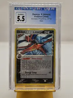 Deoxys Delta Species Attack Holo Rare 3/110 Holon Phantoms Pokemon Card CGC 5.5 - Image 1