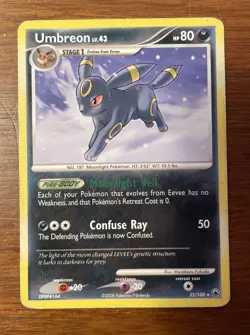 Pokemon TCG Umbreon Card 32/100 Majestic Dawn Regular Rare MP - Image 1