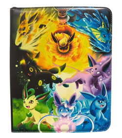 900 cards Pokemon Eevee Eeveelutions Card Binder TCG 9 Pockets 50 Sleeves Holds - Image 1