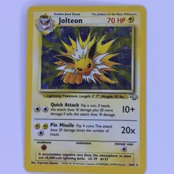 Jolteon Pokemon Card Holo WOTC 4/64 Jungle Set Rare Vintage 1999 - Image 1
