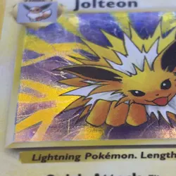 Jolteon Pokemon Card Holo WOTC 4/64 Jungle Set Rare Vintage 1999 - Image 3