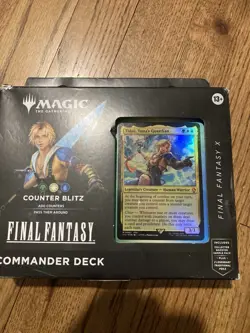 Magic The Gathering Final Fantasy X Commander Deck Counter Blitz Worn Box - Image 1