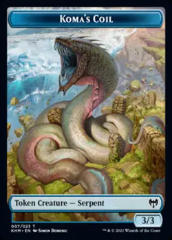 Hero Deal, English - 1 x MTG Koma's Coil Token Kaldheim - Image 1