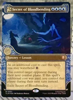 Secret of Bloodbending Showcase Foil - Mythic - Avatar: The Last Airbender MTG - Image 1