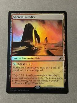Sacred Foundry MTG Edge of Eternities Foil NM - Image 1