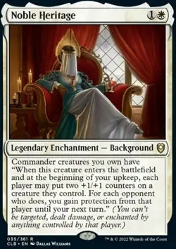 MTG Noble Heritage (35/1023) Commander Legends Battle for Baldur's Gate NM - Image 1