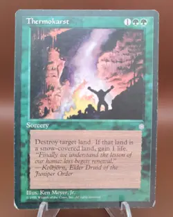 Thermokarst x1 MTG Ice Age Magic Heavy Play HP English - Image 1