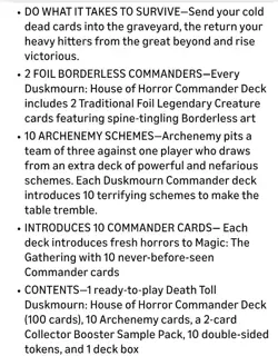 Magic: The Gathering Duskmourn: House of Horror Commander Deck - Image 2