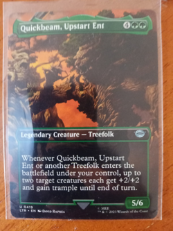 Quickbeam Upstart Ent Magic The Gathering Lord Of The Rings 419 MTG Rare VGC - Image 1