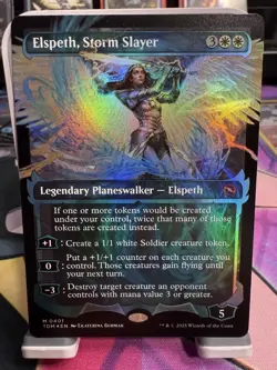 MTG Elspeth, Storm Slayer 401 Showcase Mythic Tarkir: Dragonstorm TDM Foil NM - Image 1