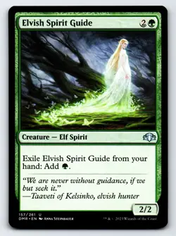 Elvish Spirit Guide U Dominaria Remastered # 157 NM Normal - Image 1
