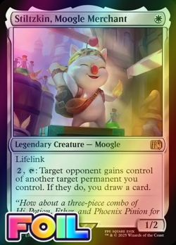 x1 Stiltzkin, Moogle Merchant FOIL FIN Final Fantasy MTG 34 M/NM 1x - Image 1
