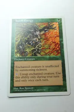 MTG Instill Energy x1- -Fifth Edition-Lightly Played - Image 1