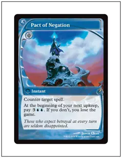 1x Pact of Negation, Future Sight Frame, Mystery Booster 2 Magic MTG NM - Image 1