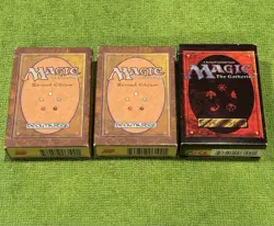 MAGIC THE GATHERING 2REVISED EMPTY STARTER DECK BOXES AND 1 DECKMASTER EMPTY BOX 742818061001 - Image 1