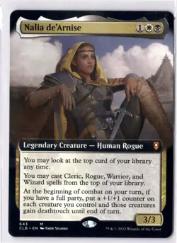 Nalia De'Arnise NM/M* EXTENDED Commander Baldur's Gate ENGLISH 643 -UnltdCards - Image 1