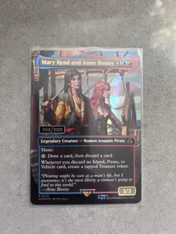 Assassin's Creed Magic the Gathering Mary Read and Anne Bonny Serialized 103/500 - Image 3
