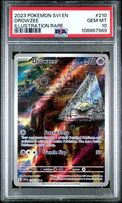 PSA 10 Drowzee - 210/198 - Scarlet & Violet Base - Pokemon - Read Description - Image 1