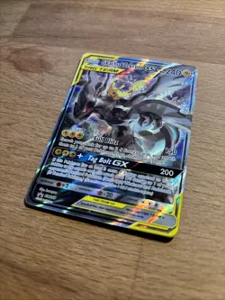 Pokemon Pikachu & Zekrom GX Black Star Promo TCG Card Full Art SM168 - Image 2