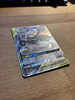 Pokemon Pikachu & Zekrom GX Black Star Promo TCG Card Full Art SM168 - Image 3