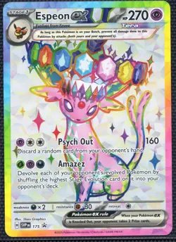 Espeon ex 175 Black Star Promo SVP NM Prismatic Evolutions Pokemon TCG - Image 1