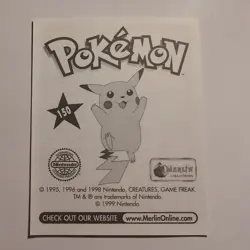 Pokemon - Mewtwo - Topps Merlin Sticker - Series 1 - #150/240 - 1999 - Image 2
