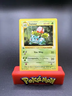 1999 Pokemon Base Set Ivysaur Shadowless 1st Edition 30/102 English WOTC HP - Image 1