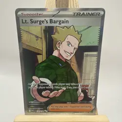 Lt. Surge's Bargain 170/132 Full Art Mega Evolution Pokemon TCG - Image 1