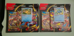 Pokemon TCG Mega Evolution 3-Pack Blister Set of 2 Psyduck and Golduck Sealed - Image 1