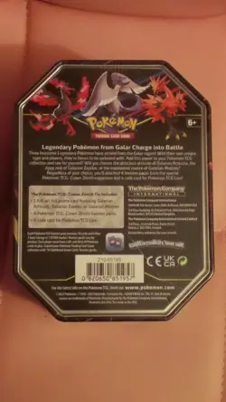 Pokemon TCG: Crown Zenith Tin Galarian Zapdos New-Factory Sealed - Image 2