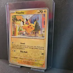 Pikachu Paldean Fates Reverse Holo Pokemon TCG 018/091 Scarlet & Violet - Image 2